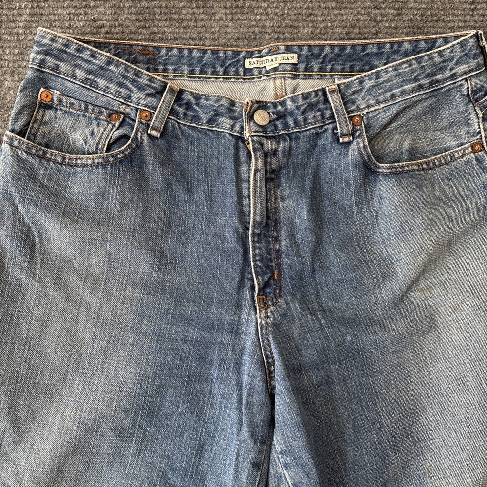 Ralph Lauren Jeans Polo Jeans Saturday Straight Womens Size 14 Rigid Y2K